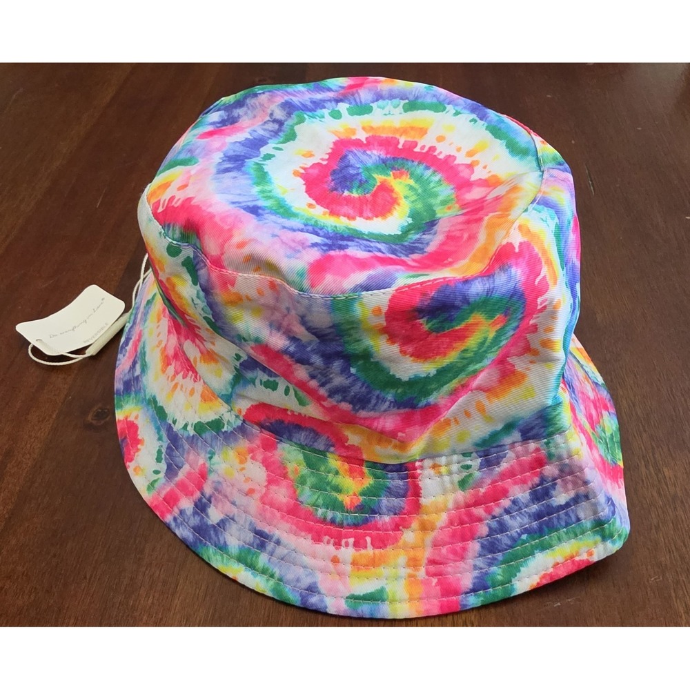 Do Everything in Love Bucket Hat Tie-Dye Multi-Color One Size Y2K Unisex